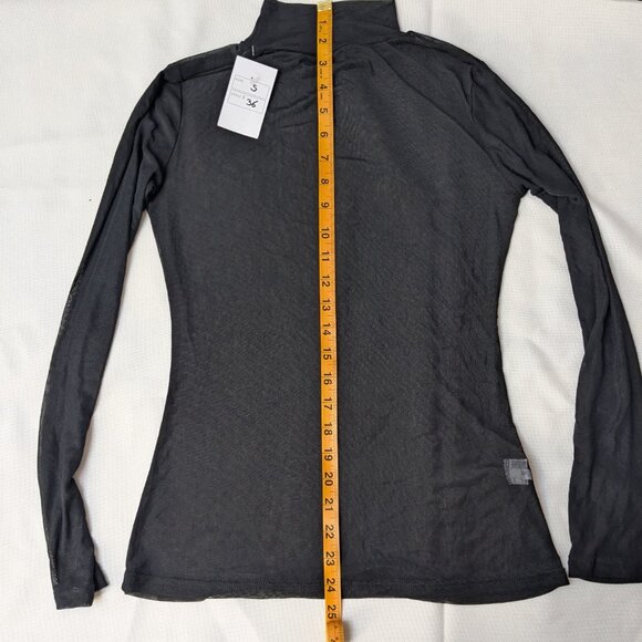 NWT Mesh Mock Neck Top - Picture 8 of 8